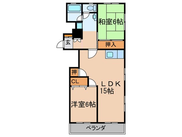 マンション一社の物件間取画像